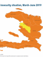 Map 25 Haiti, IPC Acute food insecurity situation, March–June 2019